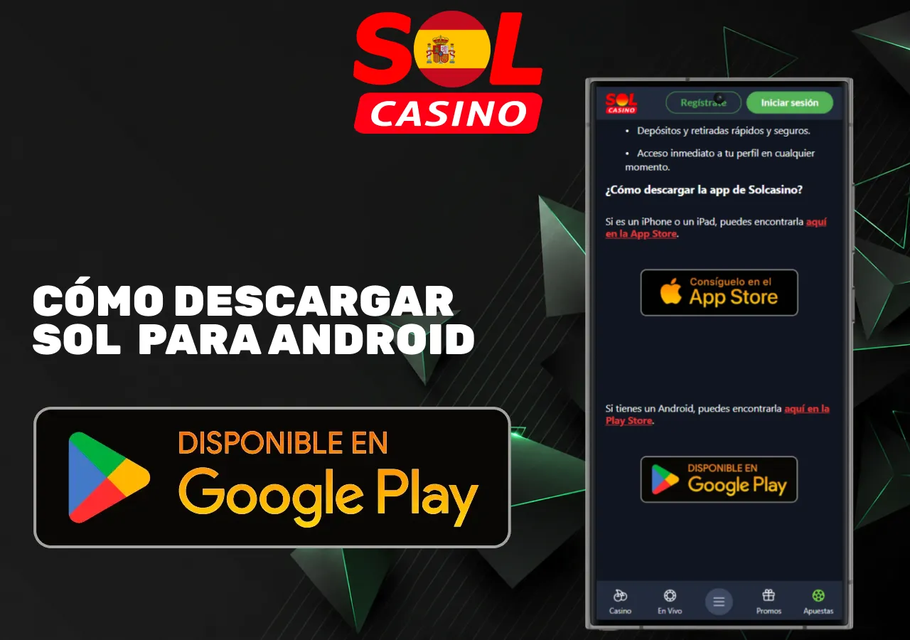 Descarga de la aplicación de Casino para Android desde Google Play con instalación rápida y segura
